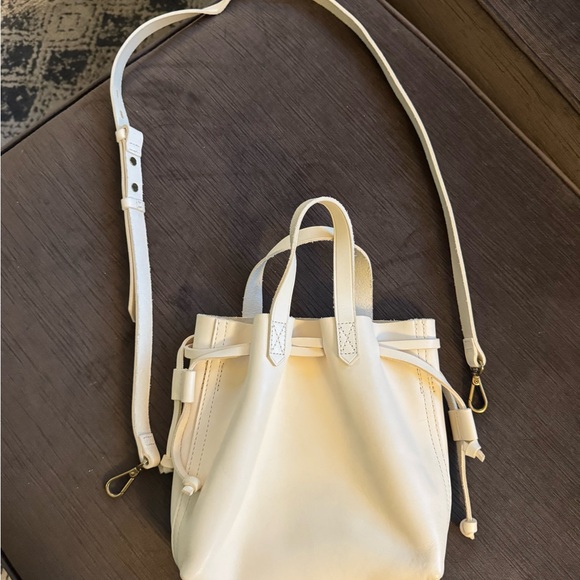 Madewell Cream Mini Leather Bag - Picture 2 of 6